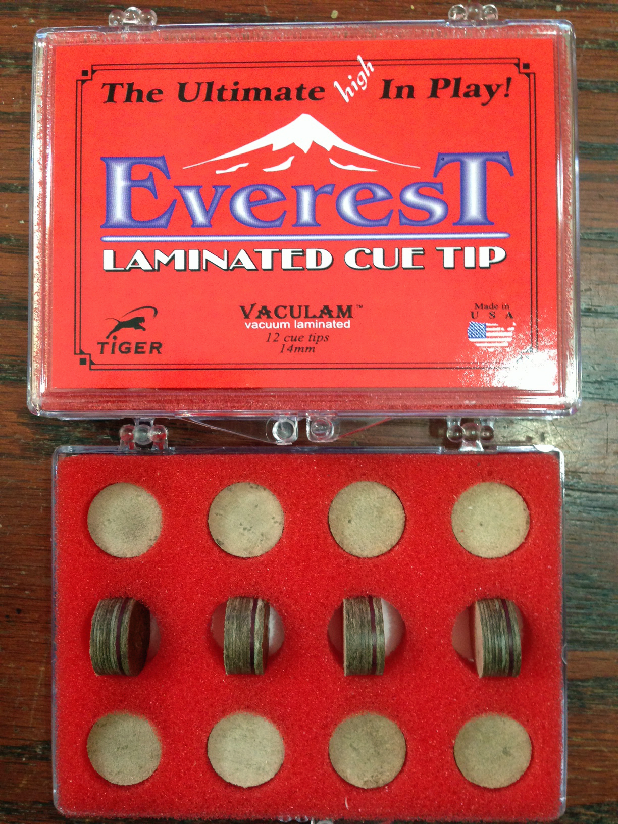 Връх за щека за билярд  Everest 14mm